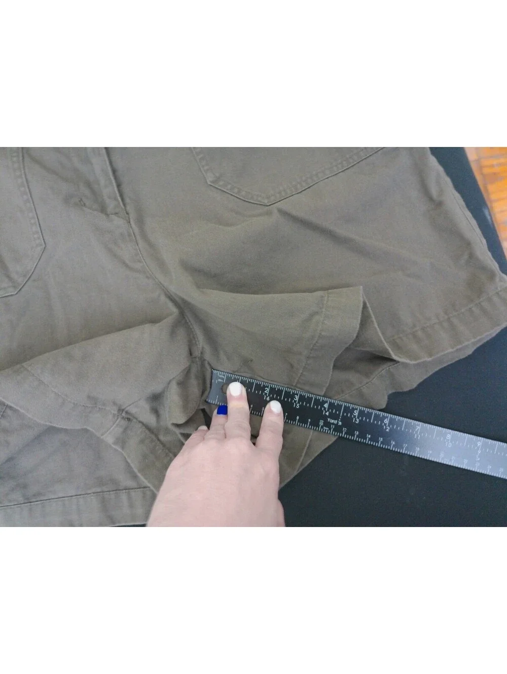 Bill Blass Jeans Womens Shorts Size 16 Olive Green Y2K High Rise Cotton Costal